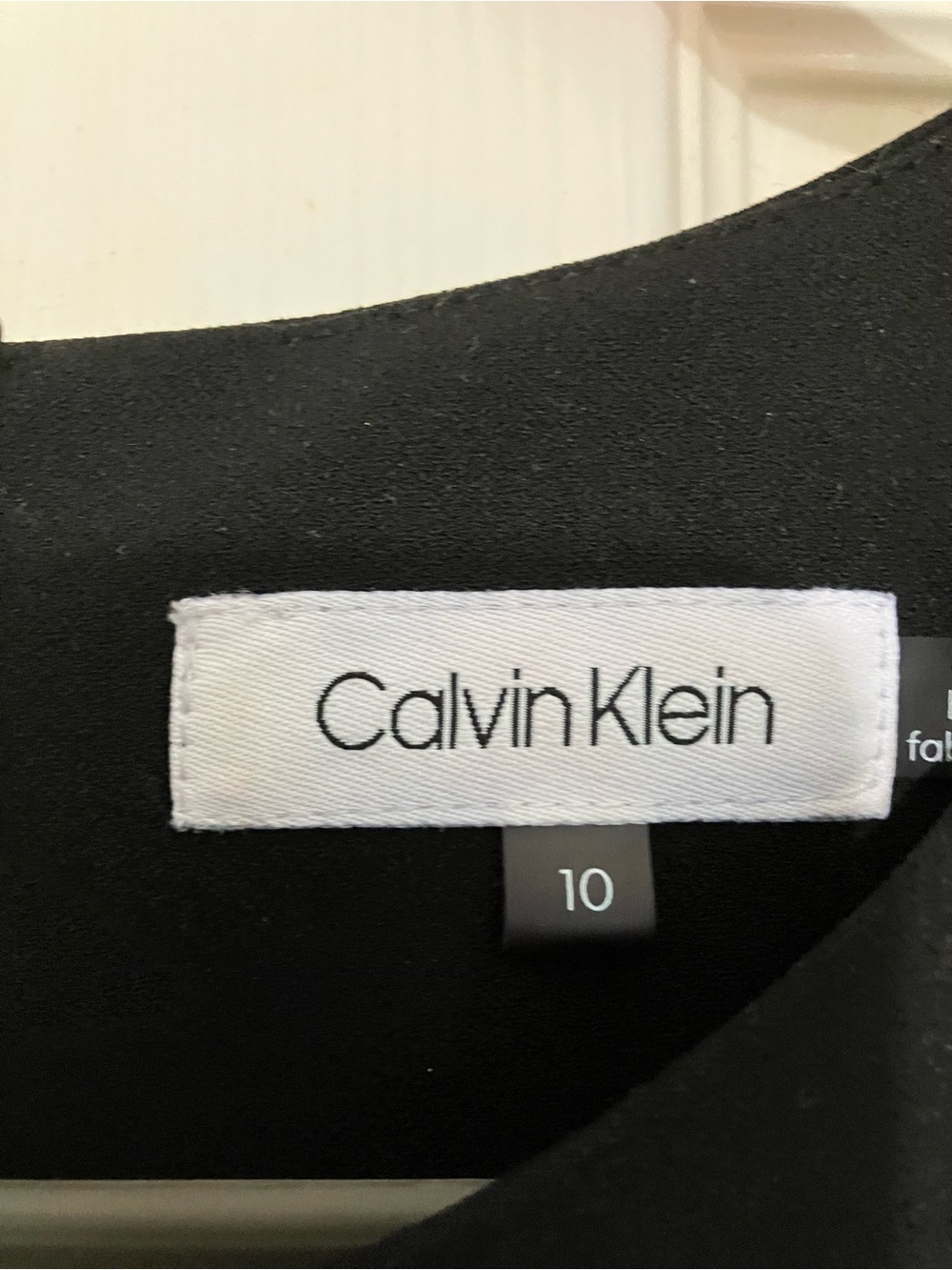 Calvin Klein Black Mini Shift Dress with Gold Hardware - Picture 3 of 3